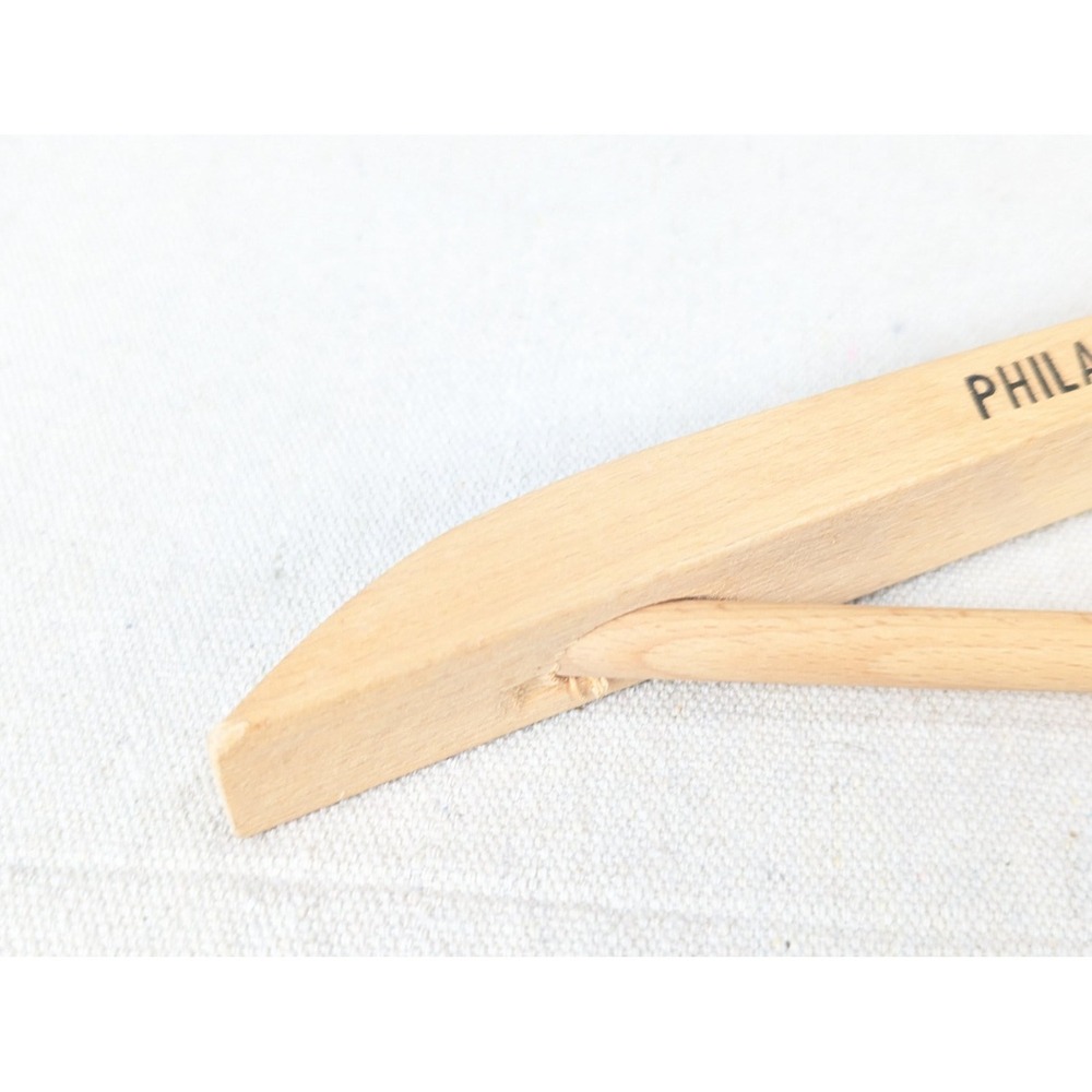 Philadelphia International Airport Motel Wooden Clothes Hanger Vintage Hotel ... - Picture 5 of 7